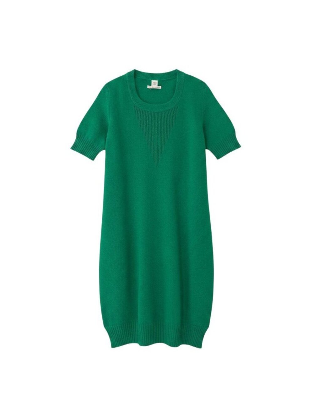 Hermes Front H Cashmere Knit Dress H Logo Green